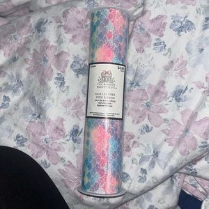Rainbow Mermaid Faux Leather Wide Ribbon